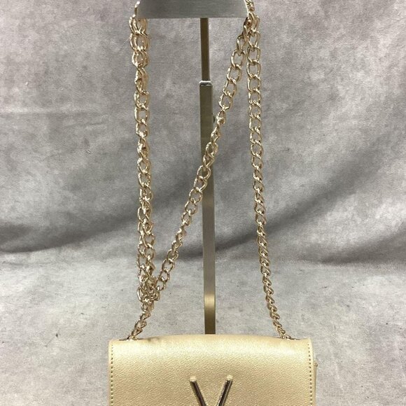 Mario Valentino Glitter Gold PVC Crossbody Bag - Picture 3 of 8